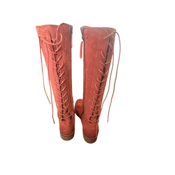 Sofft Sharnell II waterproof suede knee-high boot in russet brown sz 11 - Picture 3 of 8